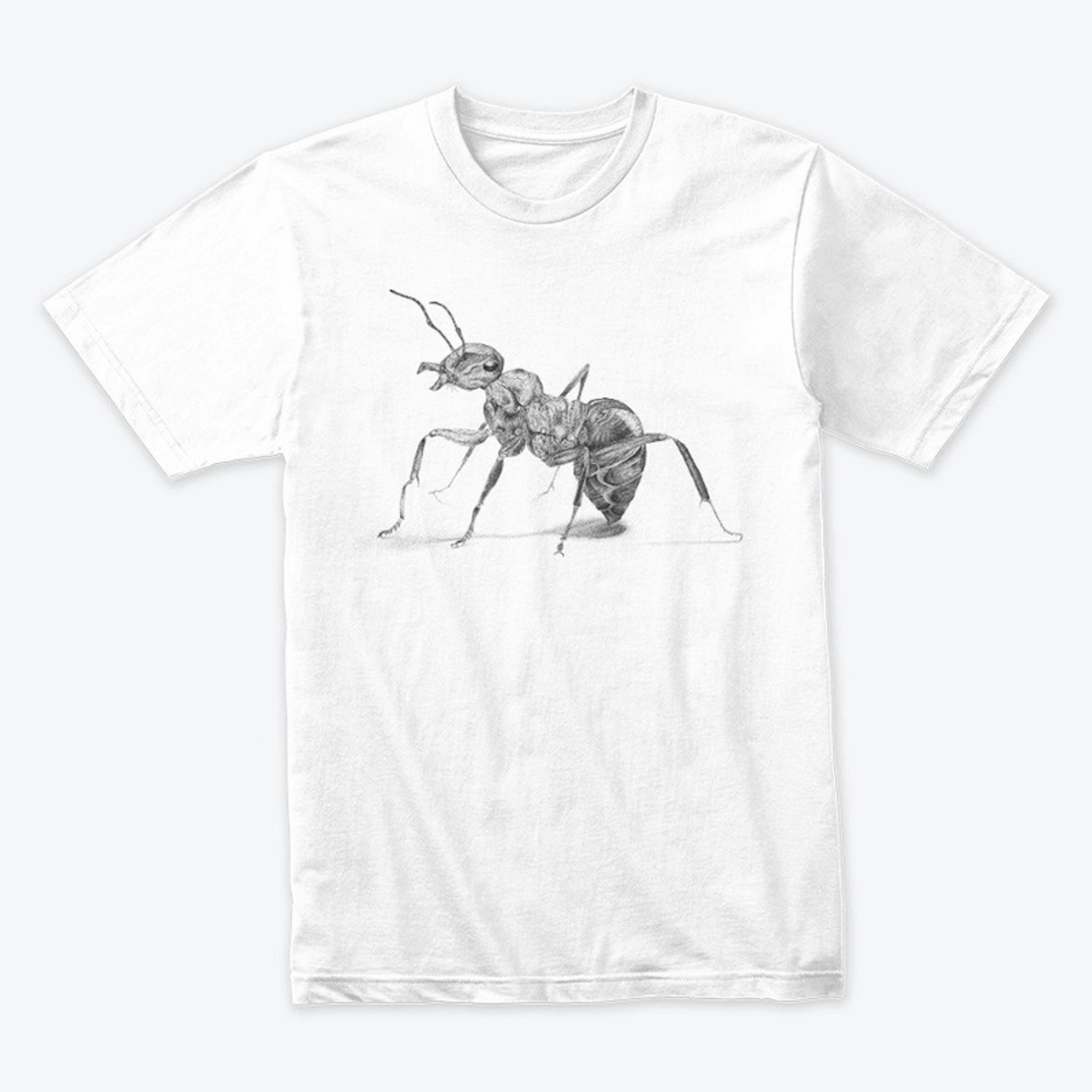 Original ant t-shirt. Pointillism design